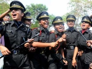 How can a girl join the Defence Services mainly in Indian Army?